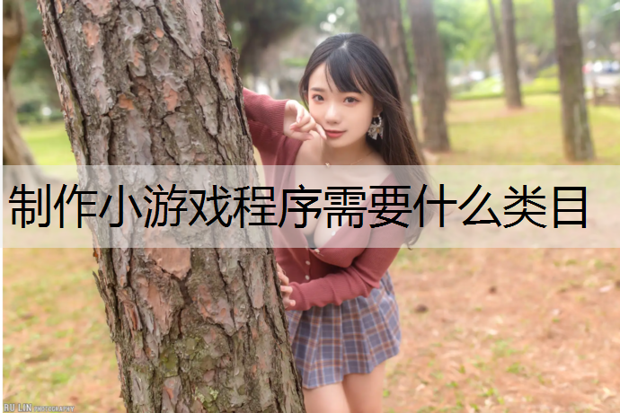 制作小游戏程序需要什么类目