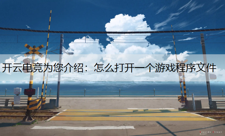 怎么打开一个游戏程序文件